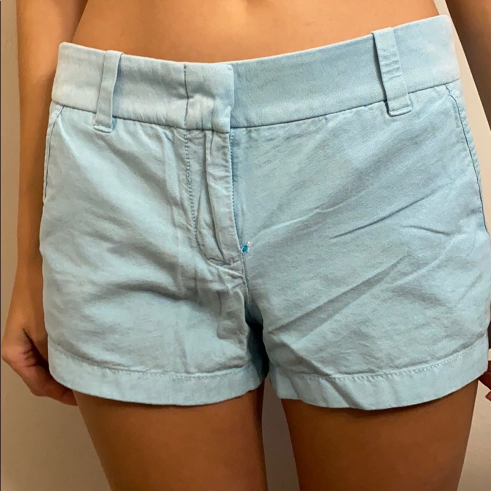 Light blue chino shorts